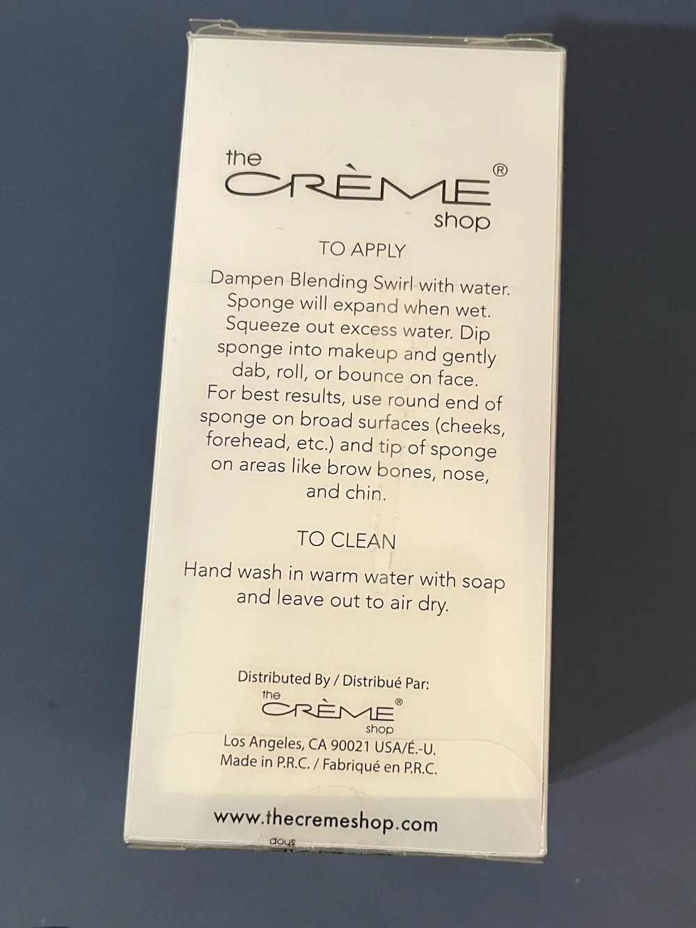 (PURPLE)FREEw/$10+PURCHASE: TheCremeShop BlendingSwirl Precision Blending Sponge